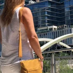 Waxed Canvas Shoulder Bag Medium Sized Crossbody Bag Work Purse (3)